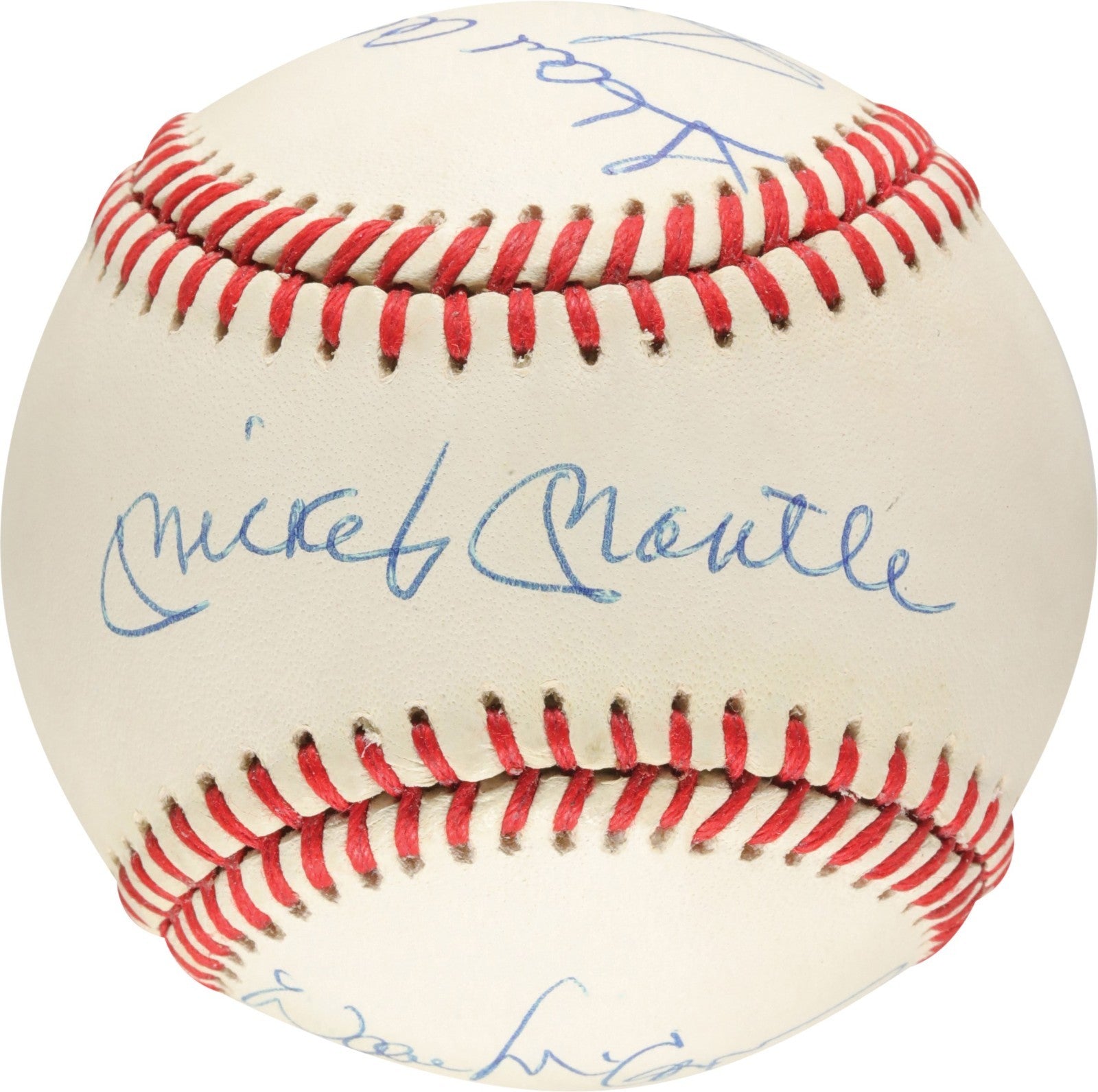 500 Home Run Signed Baseball Mickey Mantle Hank Aaron Willie Mays 10 Sigs PSA
