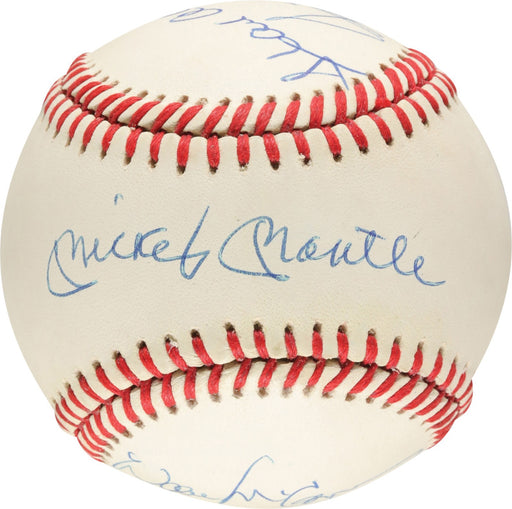 500 Home Run Signed Baseball Mickey Mantle Hank Aaron Willie Mays 10 Sigs PSA