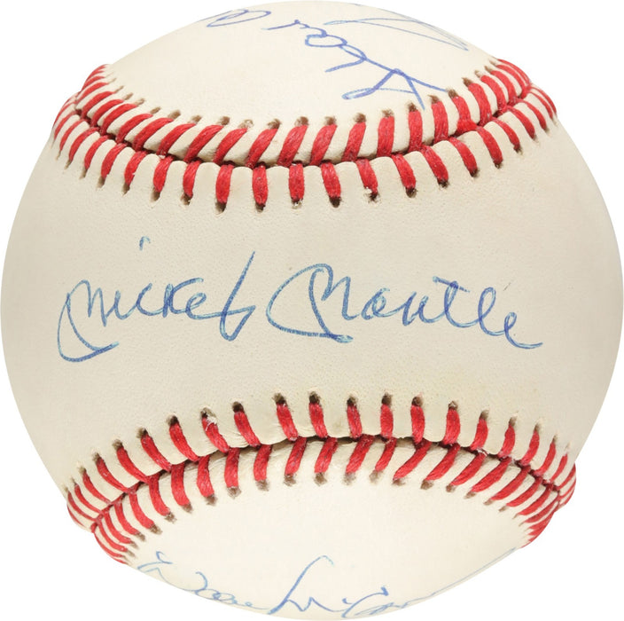500 Home Run Signed Baseball Mickey Mantle Hank Aaron Willie Mays 10 Sigs PSA