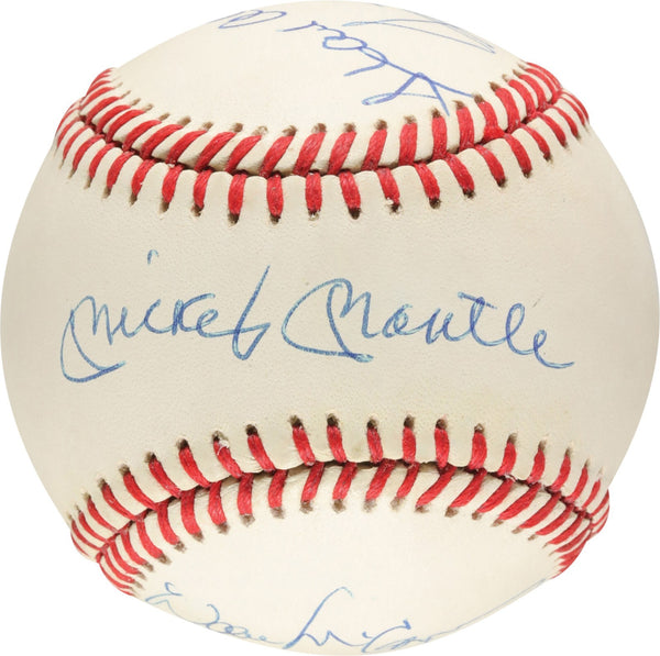 500 Home Run Signed Baseball Mickey Mantle Hank Aaron Willie Mays 10 Sigs PSA