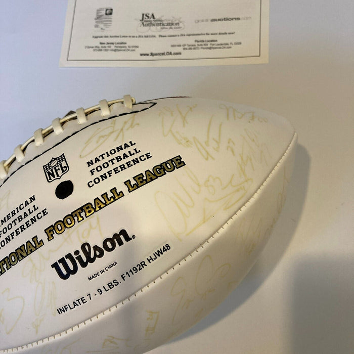 2006 Baltimore Ravens Team Signed Wilson NFL Football JSA COA #6