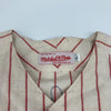 Dick Richie Allen Twice Signed Philadelphia Phillies Mitchell & Ness Jersey JSA