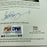 Satchel Paige Single Signed Baseball PSA DNA Graded Near Mint 8
