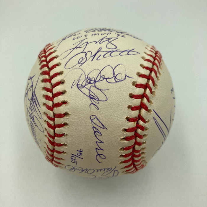1996 Yankees Team Signed World Series Baseball Derek Jeter Mariano Rivera JSA