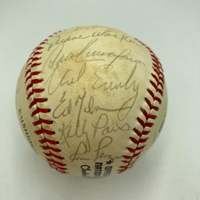 1981 Cincinnati Reds Team Signed Official National League Baseball Johnny Bench
