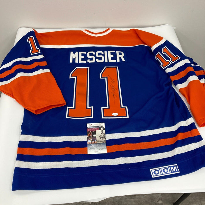 Mark Messier Signed Authentic Edmonton Oilers Jersey CCM JSA COA