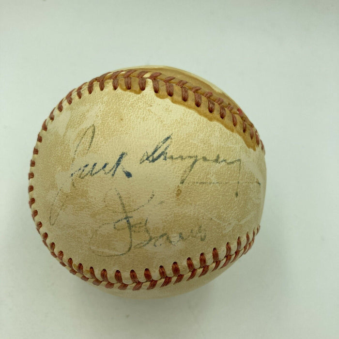 Extraordinary Joe Louis & Jack Dempsey Boxing Legends Signed Baseball JSA COA