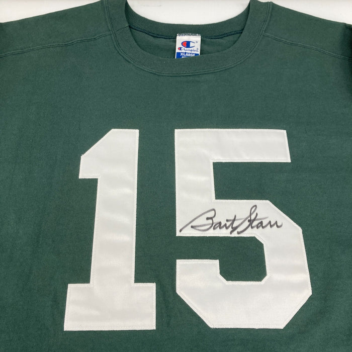 Bart Starr Signed Authentic Green Bay Packers Champion Game Model Jersey Beckett