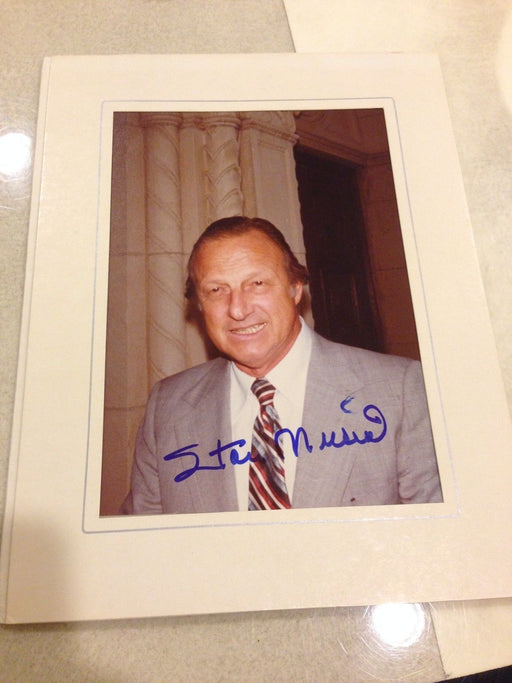 STAN MUSIAL SIGNED ORIGINAL PHOTO FROM THE STAN MUSIAL ESTATE COLLECTION JSA COA