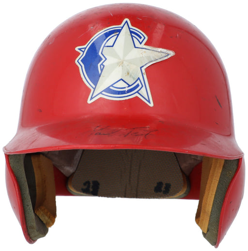 Mark Teixeira Signed Game Used Port Charlotte Rangers Minor League Helmet BAS