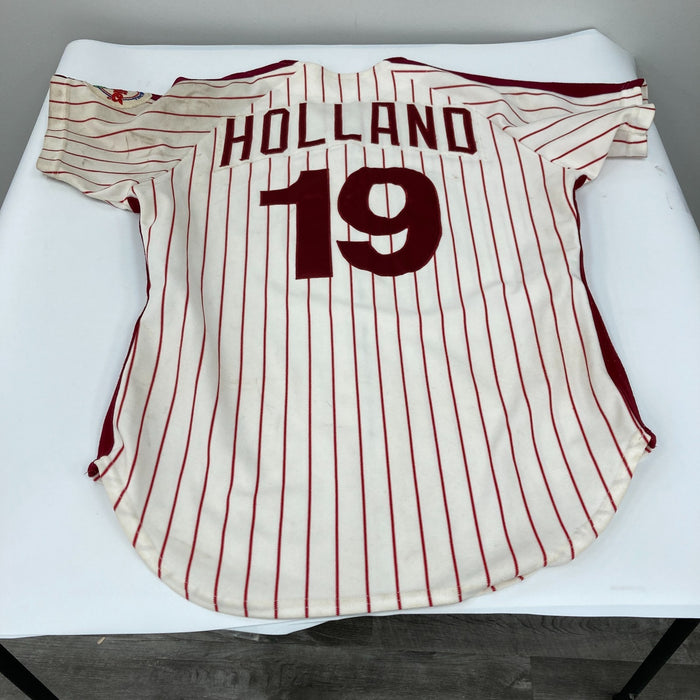 Al Holland 1984 Game Used Philadelphia Phillies Jersey MEARS A10 The Finest
