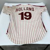 Al Holland 1984 Game Used Philadelphia Phillies Jersey MEARS A10 The Finest