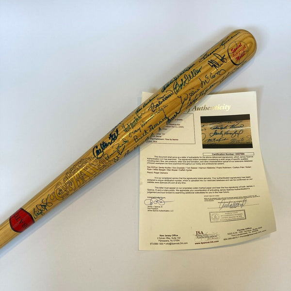 Sandy Koufax Nolan Ryan HOF Multi Signed Cooperstown Baseball Bat 40+ Sigs JSA