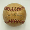 1936 Joe Dimaggio Rookie Single Signed American League Harridge Baseball