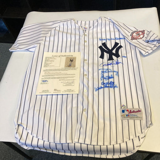 Derek Jeter Don Mattingly New York Yankees Captains Signed Jersey JSA COA