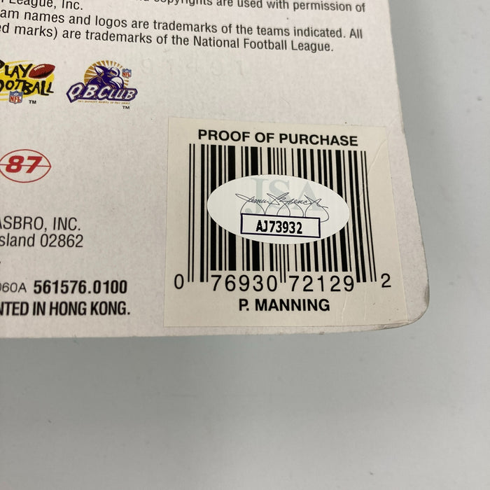 Peyton Manning Signed 1999 Starting Lineup SLU JSA COA