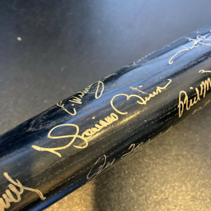 2003 Yankees Team Signed World Series Bat Derek Jeter Mariano Rivera MLB Holo