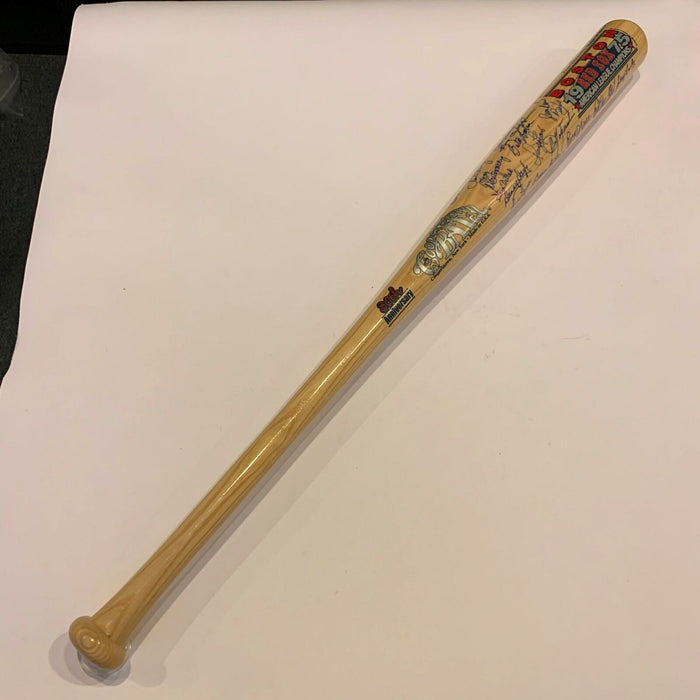 Beautiful 1975 Boston Red Sox AL Champions Team Signed Cooperstown Bat JSA COA