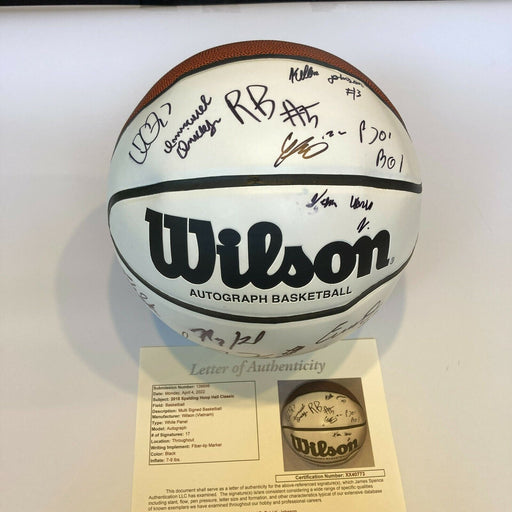 2018 Spalding Hoop Hall Classic Game Multi Signed Basketball 17 Sigs JSA COA