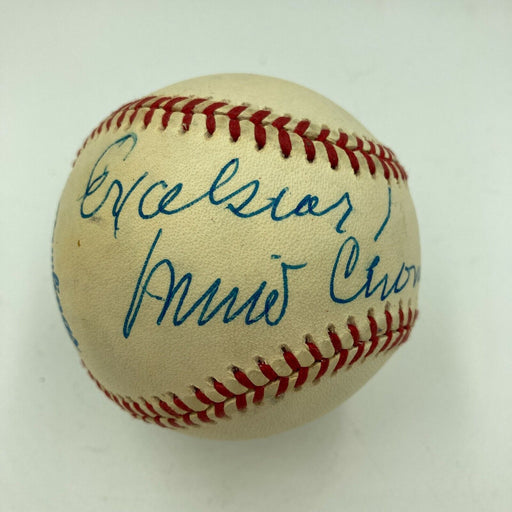 New York Governor Mario Cuomo Signed Autographed Baseball With JSA COA