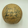 Babe Ruth, Mickey Mantle, Joe Dimaggio & Roger Maris Signed Baseball JSA COA