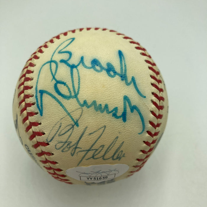 1970's HOF Multi Signed Baseball Earl Averill Burleigh Grimes JSA COA