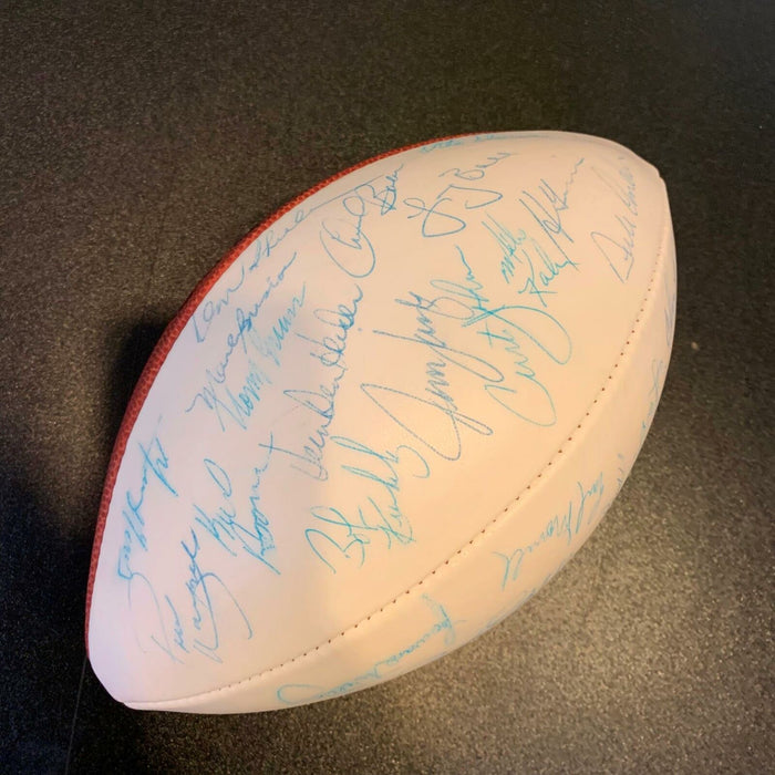 Vintage 1972 Miami Dolphins Super Bowl Champs Team Signed Football (40+) JSA COA