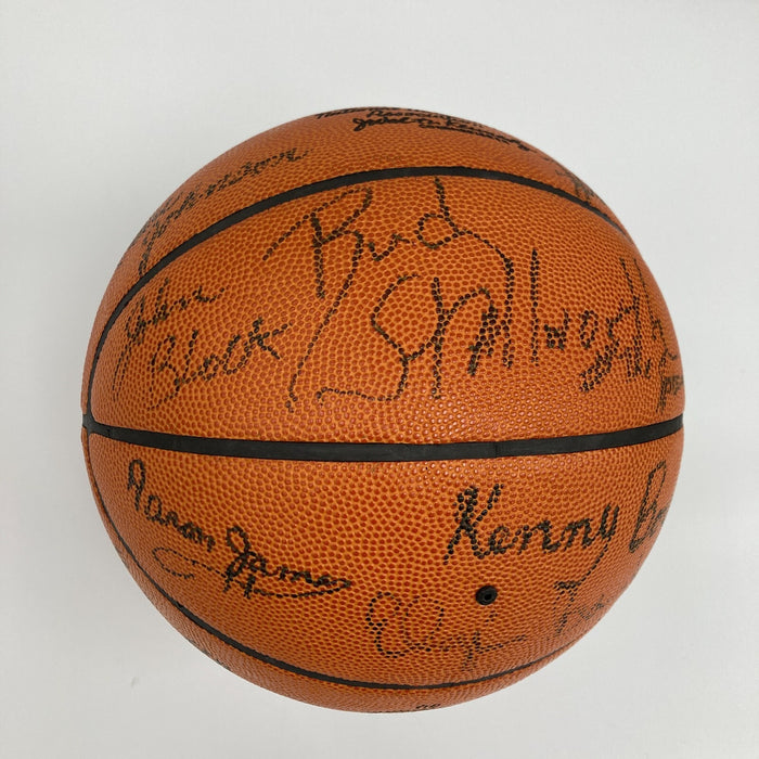 Pete Maravich Pistol Pete 1974-75 New Orleans Jazz Team Signed Basketball JSA