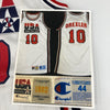 1992 Clyde Drexler Signed Game Used Team USA Olympics Jersey MEARS & JSA COA
