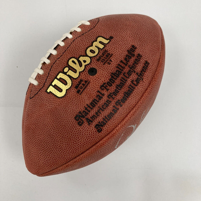 John Elway Signed Official NFL Wilson Game Football JSA COA