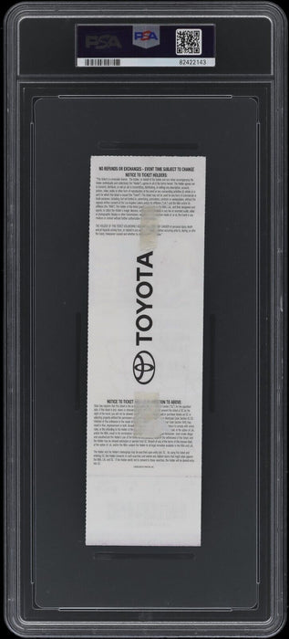 Kobe Bryant Signed 81 Point Full Ticket Jan. 22, 2006 PSA DNA MINT 9