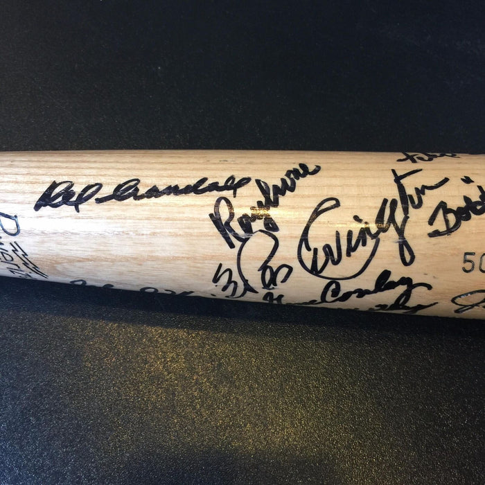 1957 Milwaukee Braves World Series Champs Team Signed Bat Hank Aaron PSA DNA COA