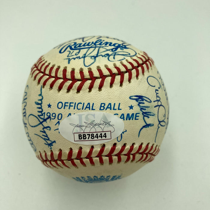 1990 All Star Game Team Signed Baseball Kirby Puckett Mark McGwire Ripken JSA