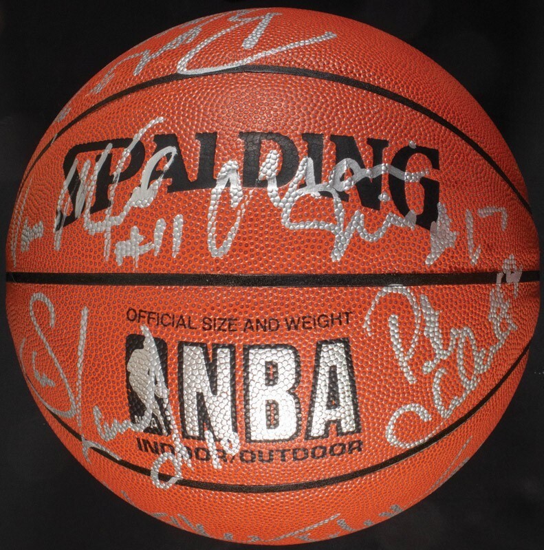 1994-95 Houston Rockets NBA Champions Team Signed NBA Basketball PSA DNA COA