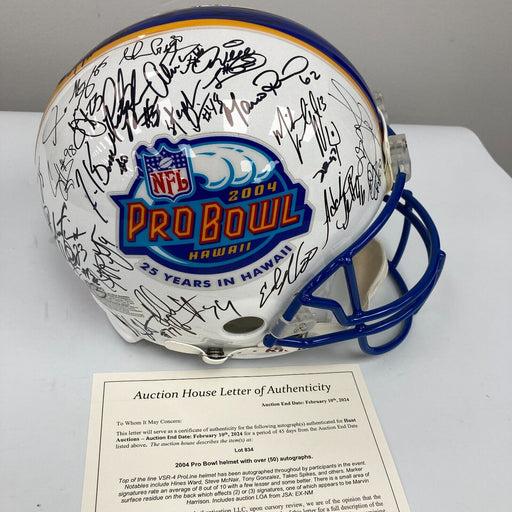2004 Pro Bowl Signed Authentic Game Helmet 50 Sigs With Steve McNair JSA COA