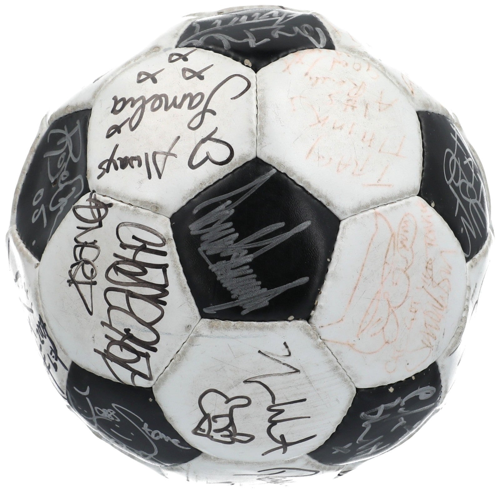 Donald Trump & Kanye West Celebrity Multi Signed Soccer Ball 30+ Sigs JSA COA