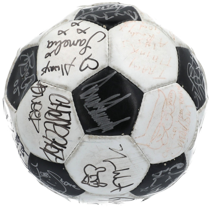 Donald Trump & Kanye West Celebrity Multi Signed Soccer Ball 30+ Sigs JSA COA