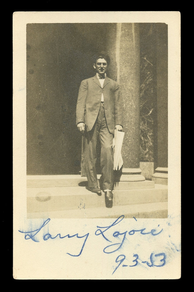 Napoleon Nap Lajoie Signed Autographed Original Postcard With JSA COA