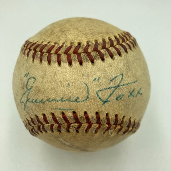 Beautiful Jimmie Foxx Single Signed National League Baseball Beckett COA