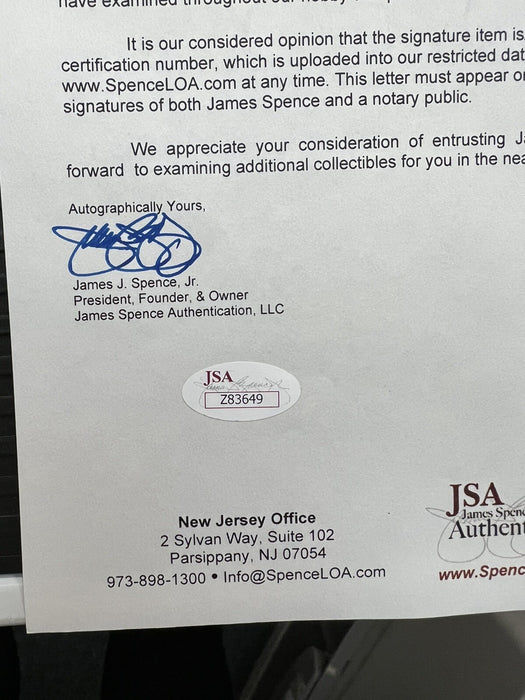 James Rip Collins Single Signed Official National League Baseball JSA COA RARE