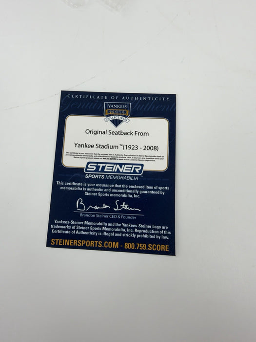 New York Yankees Legends Signed Seatback 36 Sigs Derek Jeter Mariano Rivera JSA