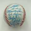 Vintage 1986 New York Mets World Series Champs Team Signed Baseball JSA COA