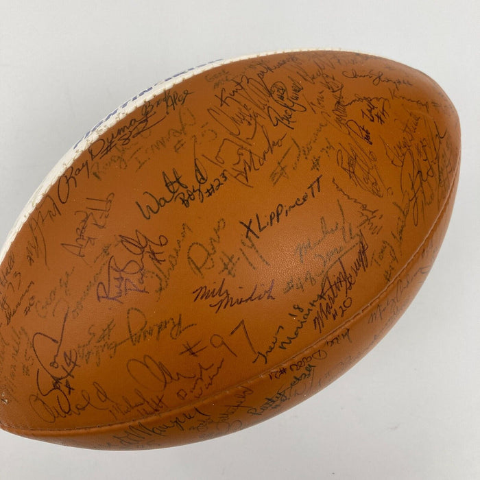 Notre Dame Fighting Irish Multi Signed Football With 134 Signatures! Beckett COA