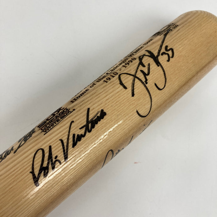 Chicago White Sox Legends Signed Bat Frank Thomas Carlton Fisk Minoso JSA