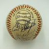 Joe Dimaggio Willie Mays 1970's Hall Of Fame Induction Multi Signed Baseball JSA