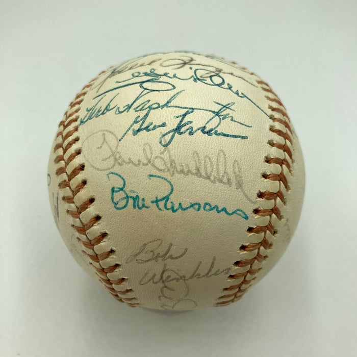 1974 Oakland A’s World Series Champs Team Signed Baseball JSA COA