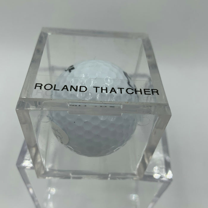 Roland Thatcher Signed Autographed Golf Ball PGA With JSA COA