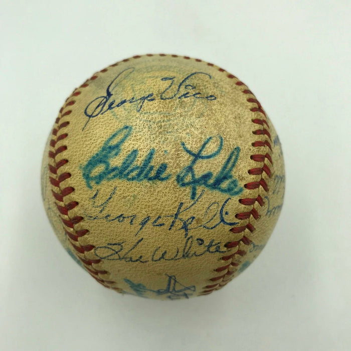 1948 Detroit Tigers Team Signed Official American League Baseball With 26 Sigs