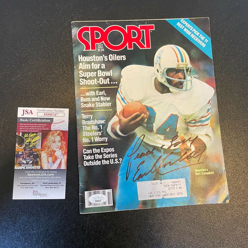 Earl Campbell Signed Autographed 1960's Sport Magazine JSA COA