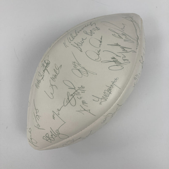 1993 San Francisco 49ers NFC West Champs Team Signed Football Jerry Rice JSA COA